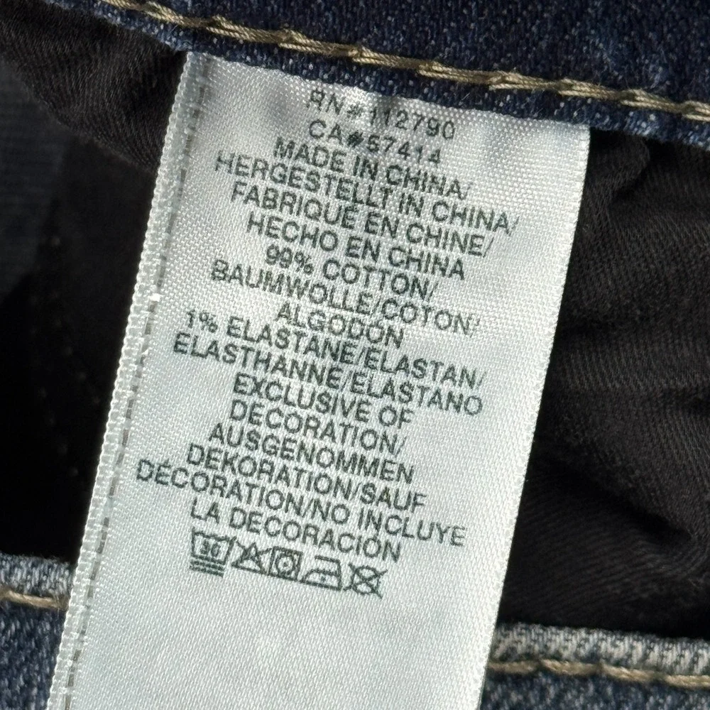True Religion Jeans Mens 29X33 Blue Ricky Flap Big T Denim Relaxed Straight NWT